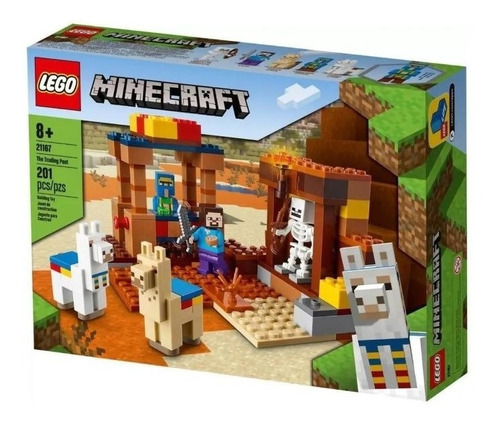 Imagem 1 de 8 de Lego Minecraft 21167 - O Posto Comercial 201 Pçs -lego 21167