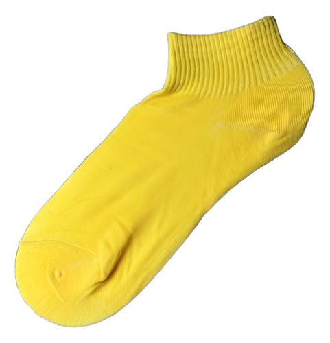 Calcetín - Dama - 12 Pares De Color Amarillo Unitalla