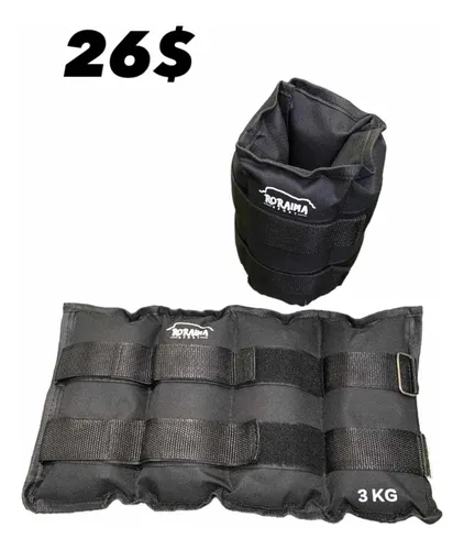 Pesas para Tobillos 3 Kg Sportfitness Tobilleras - Equipos de Gimnasia