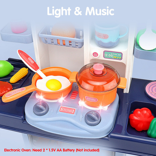 Juego Juguetes Cocina Con Sonido Y Luz, Regalo Educati