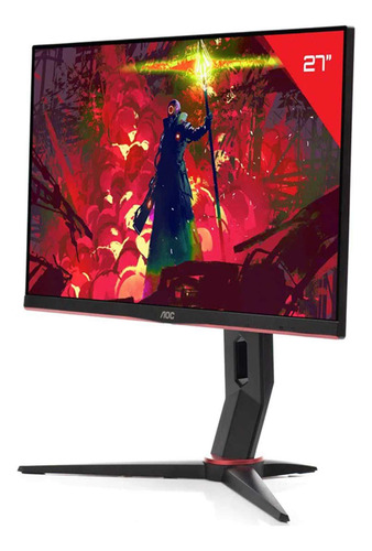Monitor Gamer Aoc Sniper 27 Fhd Modo Mira 75hz 1ms 27g2he5 Preto/vermelho (Recondicionado)