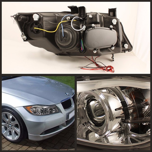 Bmw 323 325 328 335 2006 - 2008 Juego Faros Ojo Angel