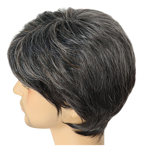 Peluca Sintética Para Hombre Hombre, Mezcla Corta, Pelo Para