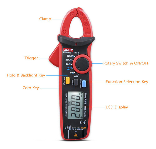 Pinza Amperimétrica Digital Uni-t Ut210e