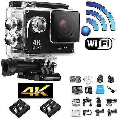 Camara Acción 4k 16 Mp Wifi Acuatico Deportes