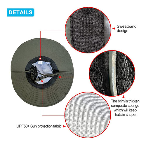 Sombreros De Sol De Secado Rápido Upf50 Y Gorro Para Senderi