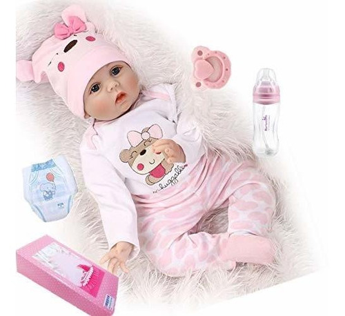 Imagen 1 de 9 de Npkdoll Reborn Baby Dolls Girl Realistic Soft Silicone Vinyl