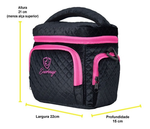 Imagem 6 de 8 de Bolsa Térmica Fitness Feminina Academia Lancheira Everbags