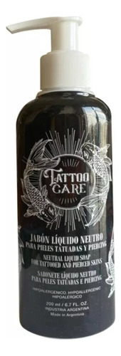 Jabon Liquido Para Piel Tatuadas Tatuajes Tatto Care