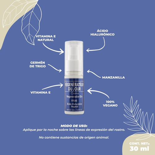 Serum Facial Con Acido Hialuronico Para Día 30ml Prettan