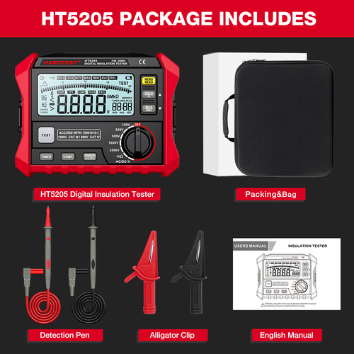 Probador De Resistencia Megger Habotest Insulation Resistanc