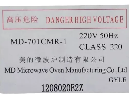 comprar Repuesto Transformador De Alta Microondasmd-701cmr-1 Nuevo