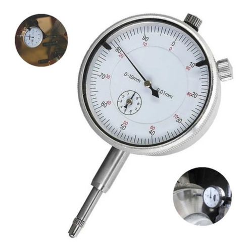 Imagen 3 de 7 de Reloj Comparador Calibrador De Torno Con Base Magnética