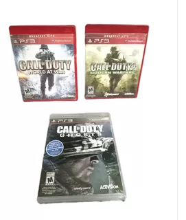 Call Of Duty World At War Trilogía + Ghost + Codmw 4 Ps3