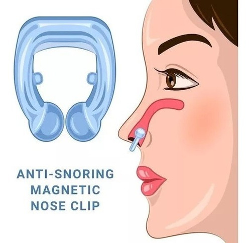 Antirronquido Unisex Magneticos Nasal + Estuche Libre De Bpa