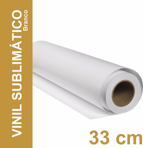 Vinilo adhesivo blanco para sublimación multifilm, 33 cm, 5 metros