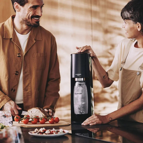 Máquina De Água Sodastream Terra Para Gaseificar Cozinha Cor Preto