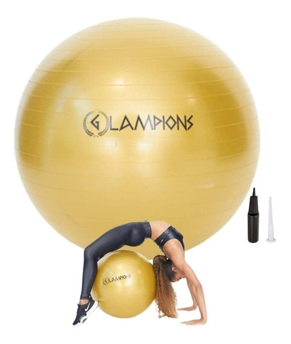 Glampions Pelota De Ejercicio, Bola De Ejercicio Dorada Para