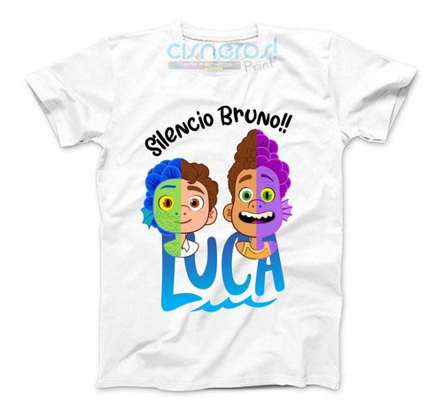 Playera Luca Alberto Pixar Silencio Bruno Todas Las Tallas