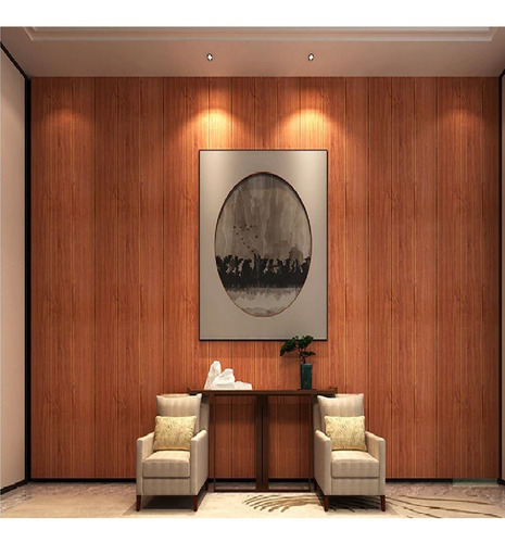 Imagem 3 de 7 de Painel 3d Papel Parede Espuma Adesivo Lavável Cubos Madeira