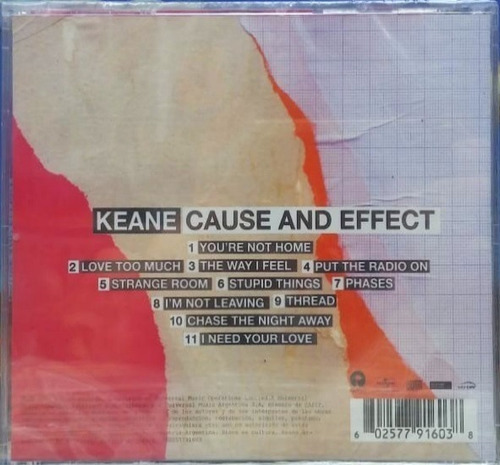 Imagen 1 de 2 de Cd Keane Cause And Effect