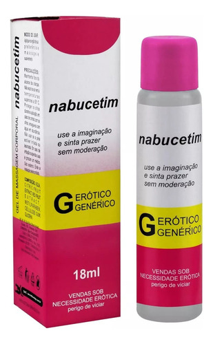 Retardante Masculino Pirocadura E Gel Beijável Nabucetim Sabor Morango