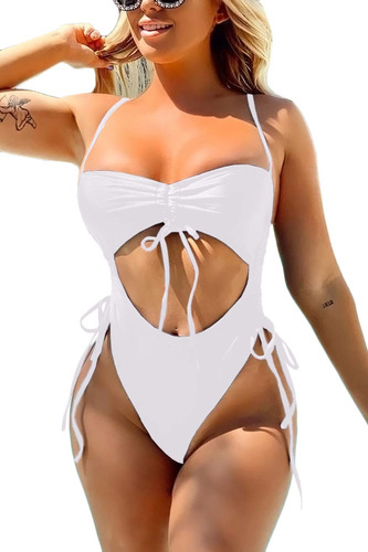 Haloon Cutout Swimsuit For Women Spaghetti B07qj3bls5_210324