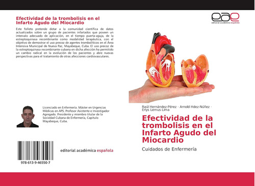 Libro: Efectividad De La Trombolisis En El Infarto Agudo Del