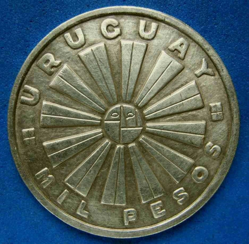 Imagen 4 de 6 de Tp 1969 Moneda De Mil Pesos Fao De Plata En Muy Buen Estado.