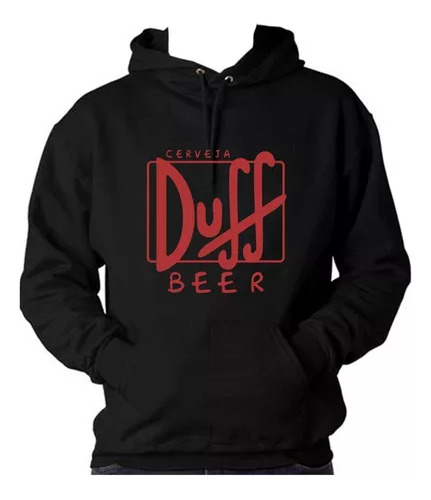 Buzo Canguro Duff Beer En Color Negra Unisex