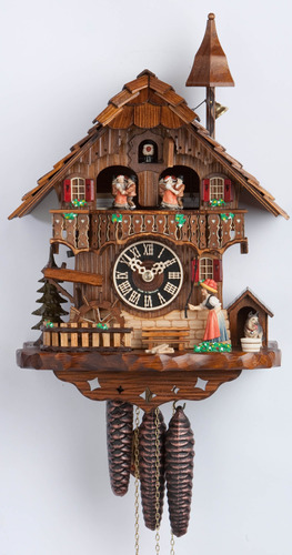 Hnes Reloj De Cuco Black Forest House, Rueda Giratoria Ho 6