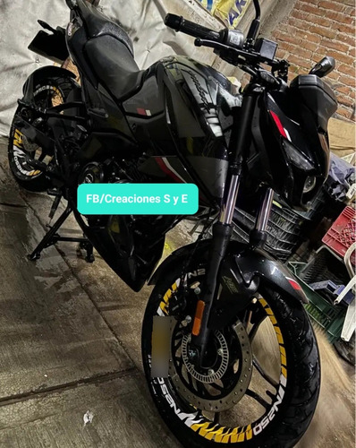 Stikers Calcomanias Bajaj Pulsar N250 Reflejante Rin 17