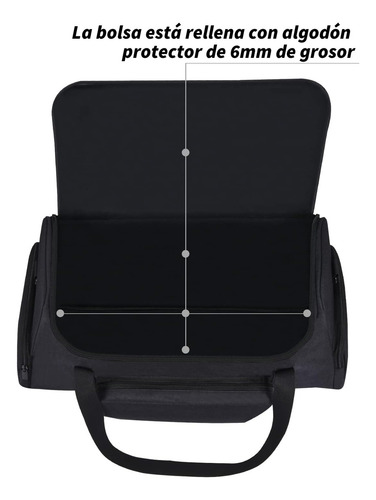 Funda Protectora Acolchada Impermeable Para Jbl Partybox On The Go, Bolsa De Transporte Portátil Con Bolsillos Para Micrófonos Y Accesorios, Antigolpes