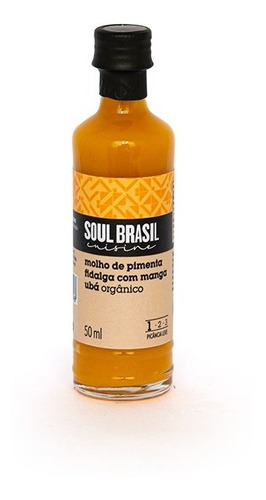 Molho Orgânico Pimenta Fidalga Com Manga 50 Ml - Soulbrasil