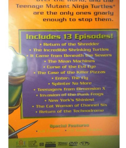 Imagen 3 de 3 de Tortugas Ninja Vol 2 Teenage Mutant Ninja Dvd