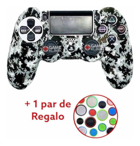 Funda Silicon Compatible Con Control Ps4 Slim Pro + Gomas 11