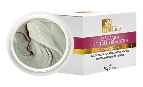 Máscara Hidratante Restruturadora Com Colágeno 60g Peel Line