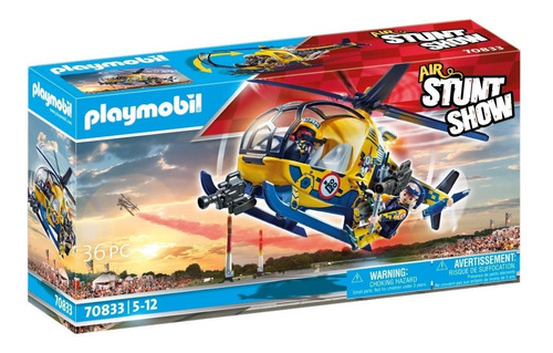 Playmobil Air Stuntshow Helicóptero Rodaje De Película 