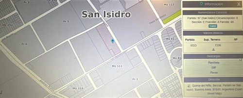 Fracción Industrial En Venta En San Isidro De 7200 M2