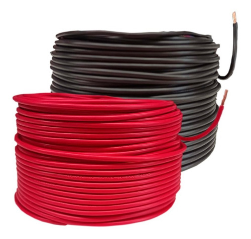 Kit Cable Eléctrico Cca Calibre 12 Negro Y Rojo 100 M C/u