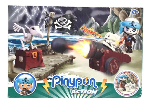 Pirata Pinypon Action Muñeco Cañon Con Lanzador Y Accesorios