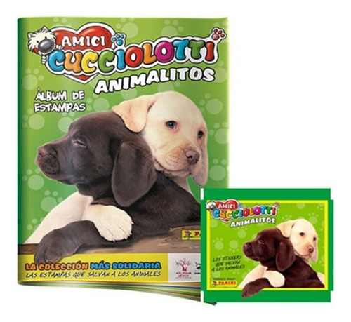 Álbum Amici Cucciolotti Animalitos + 25 Sobres.