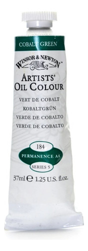 Oleo Winsor And Newton Profesional Serie 5 Artist Oil 37ml Color Del Óleo Verde De Cobalto 184