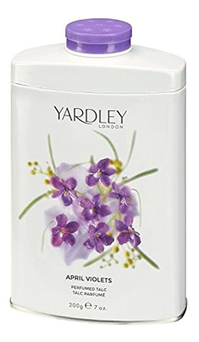 Yardley Of London Violetas De Abril Perfumed Talc, 7 Onzas,