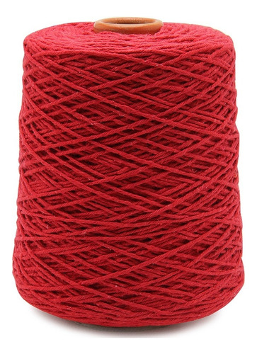 Barbante Euroroma Colorido N.6 600g 610mts Cor 1000- Vermelho