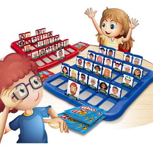 Juego De Mesa Adivina Quién? Juego Plastico De Tablero Juego Weop