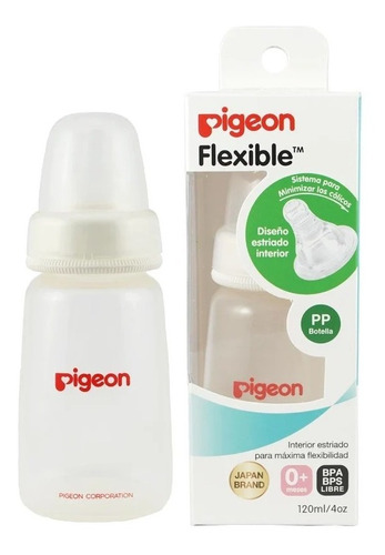 Mamadera Boca Estandar Plastico Pigeon 120ml 