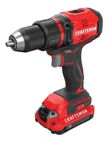 Kit De Taladro / Destornillador Inalambrico Craftsman V20 Color Rojo 220V