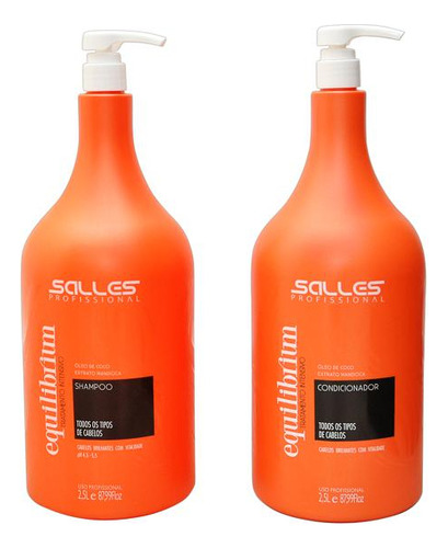 Kit Shampoo E Condicionador Equilibrium 2,5l Salles Profi