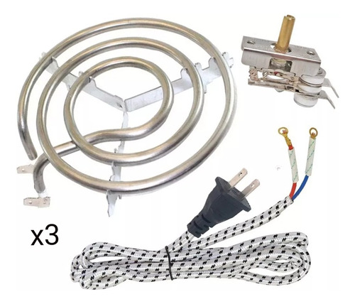 Resistencia Eléctrica 110v Incluye Termostato + Cable Cocina